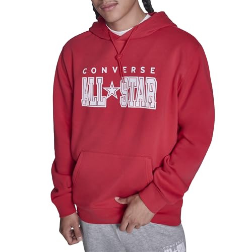 Converse Mens All Star Fleece Sweatshirt Red Medium