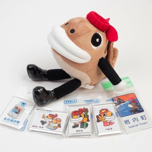 たら丸ピンバッジ&マグネット6点セット[北海道 岩内町]
