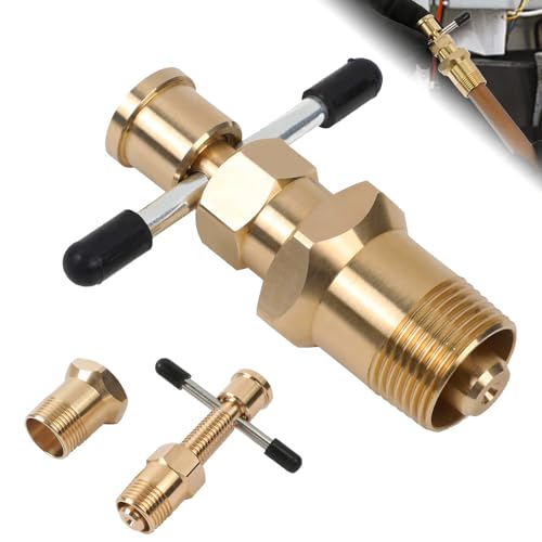 HEKOBAG Olive Remover Tool, 15mm & 22mm Olive Puller Olive Remover Puller Tool, Not Damage The Pipe Solid Brass Pipe Fitting, Compression Ring Puller Plumbing Tool for Copper Pipe