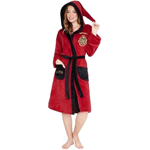 Harry Potter Women's Fleece Dressing Gown with Hood Cover