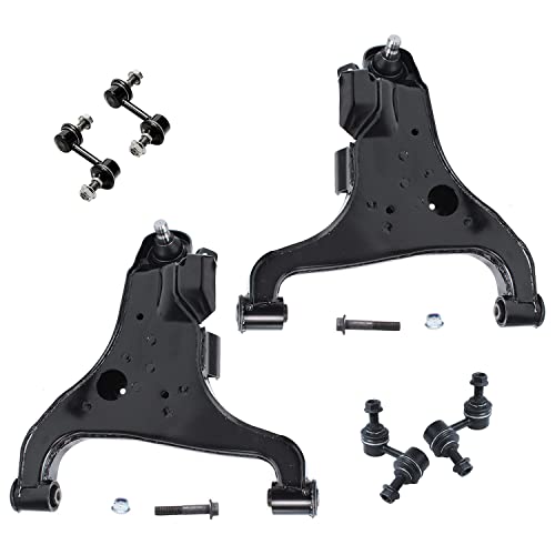 Image of Detroit Axle - 14PC Front Lower Control Arm Ball Joint Sway Bar Inner Outer Tie Rod w /Boot for 2004-2010 Infiniti QX56 - [2005-2015 Armada]