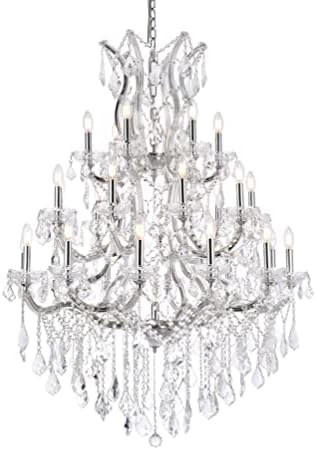 Elegant Lighting 2800D38C/RC Royal Cut Crystal