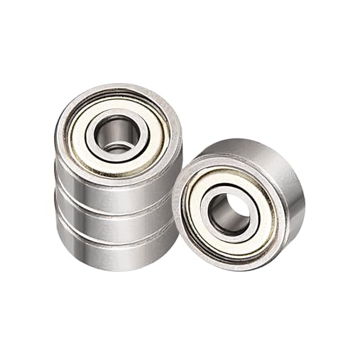 Kozelo 4 Stück 624ZZ Rillenkugellager - [4mm x 13mm x 5mm] Kugellager aus Kohlenstoffstahl für Motoren, Maschinenwerkzeuge, Getriebe, doppelt abgeschirmt