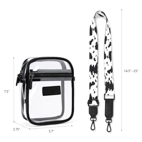 Image of Wrangler Clear Bag for Stadium Events Crossbody Purse for Concerts, Sports