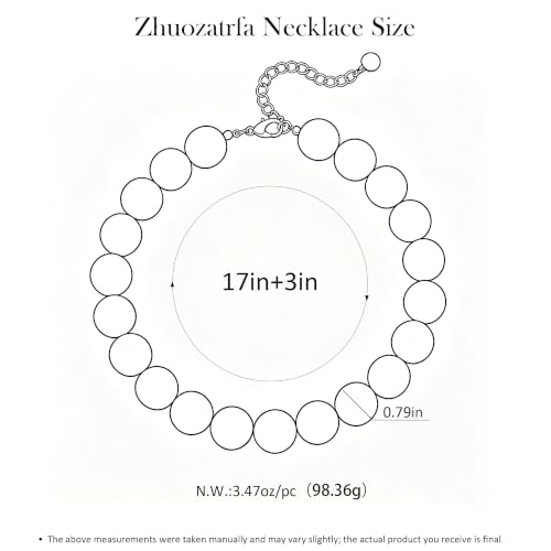 Collier de grosses perles de 20mm surdimensionné en résine style estival - 5