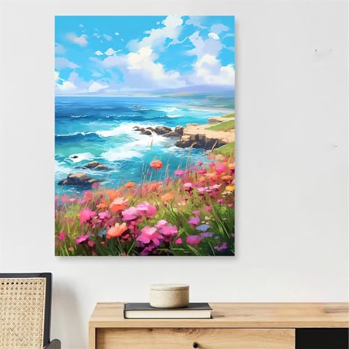 Peinture numero adulte avec cadre grand format pour surmonter le stress et decorer
