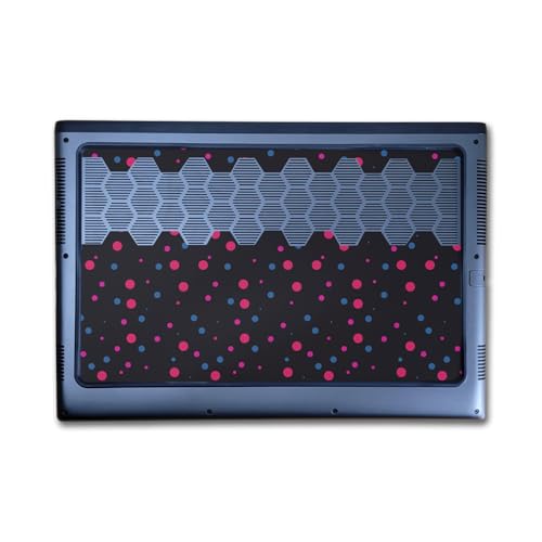 Image of Laptop Skin Compatible with Alienware M16 R2 (2024) - Magenta Dots - Premium 3M Vinyl Protective Wrap Decal Cover - Easy to Apply | Crafted in The USA by MightySkins