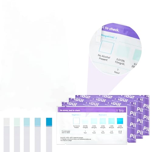Image of Alcohol Test Strips for Breastmilk Mom, 99.9% Accuracy & Higher Precise to 0.015% (15 mg/1dL), 2-MIN Quick & Accurate Detection，20 Count