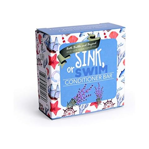 Sink Or Swim - Conditioner Bar Lavender Sports Swimming Hair Bath Bubble & Beyond Gift Boxed 50G Cover