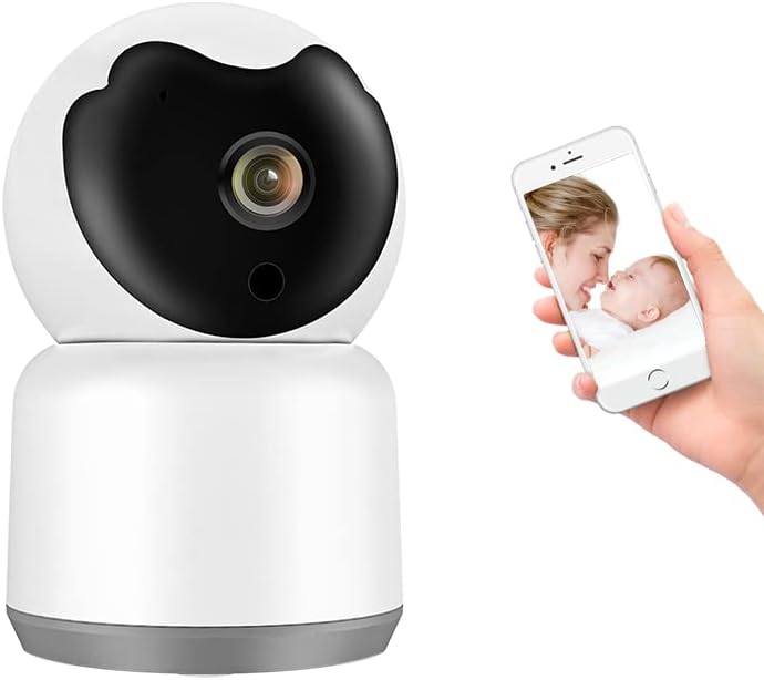 Baby Monitor Camera, 3MP Indoor Wireless Security Camera for Home, WiFi Pet Camera for Dog and Cat, 2 Way Audio, Night Vision, Humanoid…