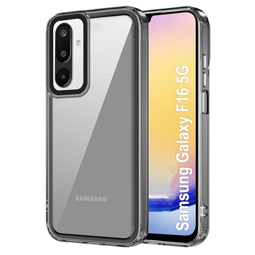 Image of Zapcase Back Case Cover for Samsung Galaxy F16 5G | Compatible for Samsung Galaxy F16 5G Back Cover | Case Cover with Camera Protection | (TPU + PC | Translucent Black)