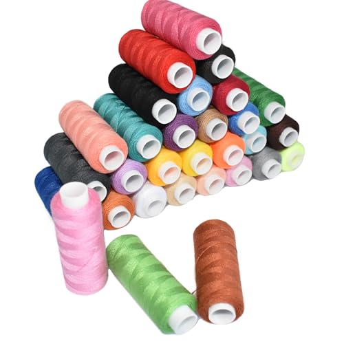 Kits de hilos de coser poliéster 30 bobinas 250 yardas cada una miniatura 5