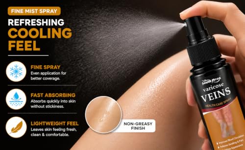 Image of Varicose Veins Health Care Spray 30ml, Leg Care Spray for Daily Comfort, Refreshing Topical Spray for Legs