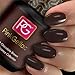 Produktbild Pink Gellac UV Nagellack 203 Chocolate Brown. Professionelle Gel Nagellack shellac für mindestens 14 Tage perfekt glänzende Nägel