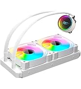 Amazon.co.jp: 【スモールラボ】COOLMOON 簡易水冷クーラー 240mm 温度