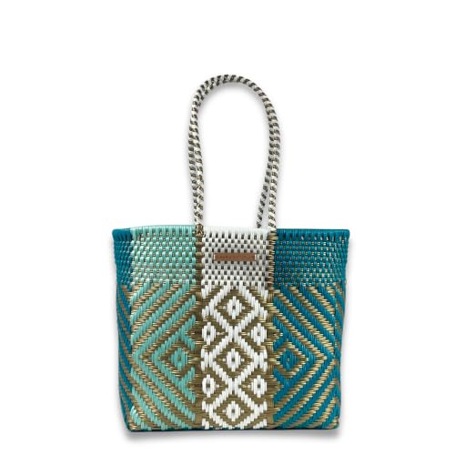 Image of MARIA VICTORIA Women's Waterproof Plastic Tote - Medium, Stylish Spring /Summer Bag for Daily Use & Travel