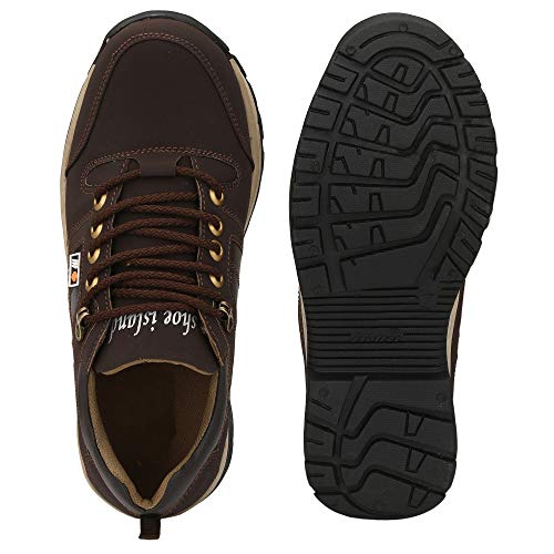 Image of Shoe Island Solid Black Premium Leatherette Ankle Length Casual Boots for Men