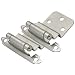 25 Pair Pack - Cosmas 17128-SN Satin Nickel Cabinet Hinge 3/8" Inset [17128-SN] - 50 Total Hinges