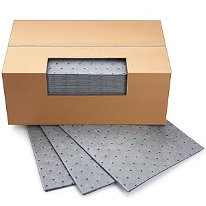 Weewooday 25 Pieces Oil Absorbent Pads 19.69 X 15.75 Inch Oil Spill Mat Garage Accessories Water Absorbent Mat Driveway Mats For Oil Leaks Liquids Absorbing Protecting Home Garage Basement 3 41ru23yhhil. sl500 . ss300