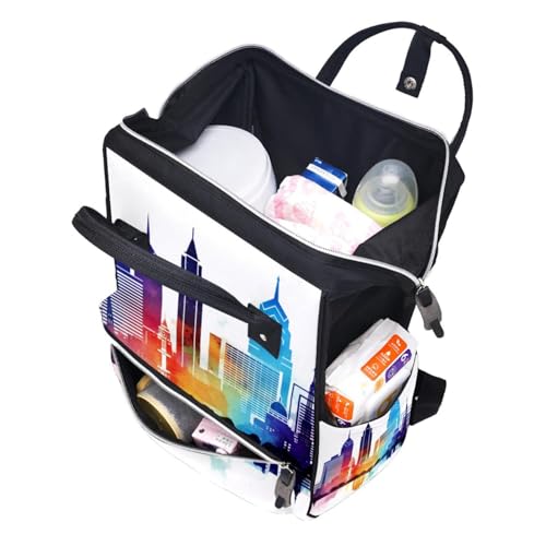 Sac à dos voyage architecture colorée pour escapades urbaines