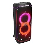 JBL PartyBox Ultimate Portable Speaker with Wi-Fi and Bluetooth Connectivity, IPX4 Splashproof with Built-In Lights Show, Black