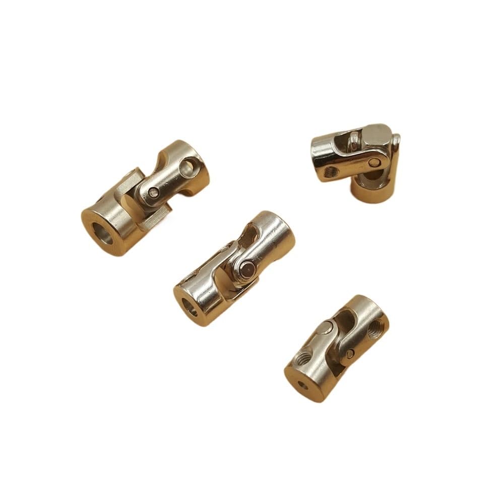 Acoplamiento, 1 pieza de acoplamientos junta universal metal, engranaje dirección, conector especificación múltiple, modelo bricolaje, accesorio montaje eje motor, rotador(6x8mm)