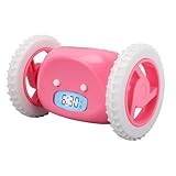 YUEHISY Rolling Runaway Alarm Clock, Extra Loud & Vibrating Digital Clock with Smart Snooze for Heavy Sleepers Adults Kids Teens