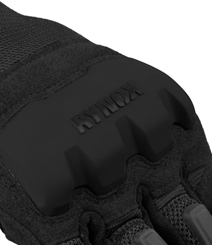 Image of Rynox Urban Pro 2 Gloves - Cuff Length Motorcycle Riding Gloves | Impact Protection | Scaphoid Protection | Abrasion Resistance - All Black, Small