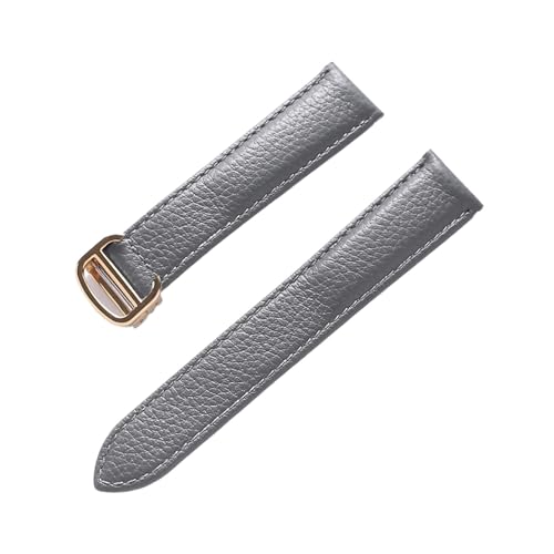 Montre en cuir souple LUGEMA avec boucle dorée 22mm l'alliance du confort et du luxe