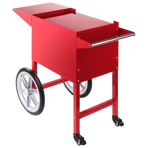 Helloshop26 - Carrito de palomitas profesional (acero inoxidable, 3614065), color rojo