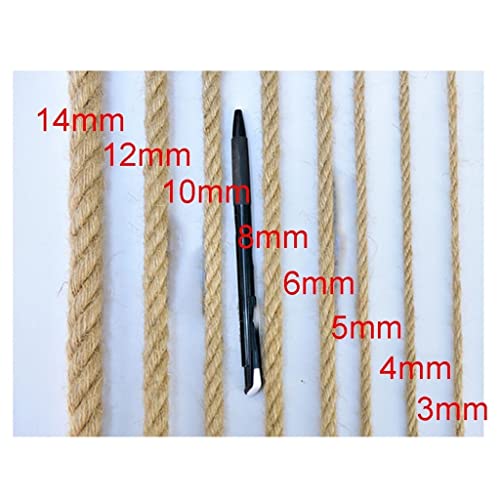 Rete da arrampicata in corda di canapa, rete di sicurezza tessuta a mano per bambini, decorazione multifunzionale per gabbie, soffitti e pareti fotografiche, diametro 8 mm, maglia 8 cm