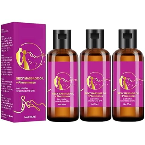 Ingzy Sensual Massage Oil for Couples, Sex Massage Oil + Pheromones Love Him/Her Romantic Lover Spa 35ml/1.18 Fl Oz Sample (3) Cover