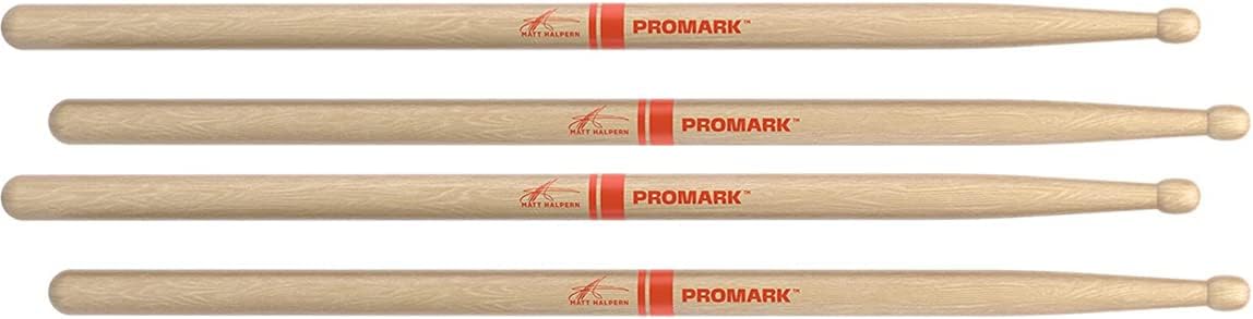ProMark Matt Halpern Signature Drumsticks American Hickory Wood Tip (2 Pack)