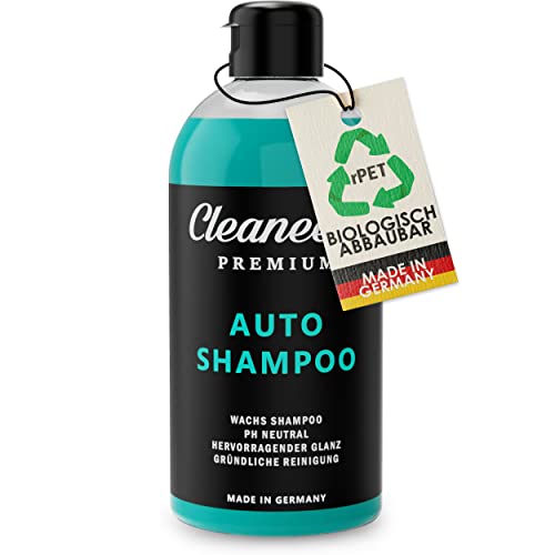 Cleaneed Premium Autoshampoo mit Wachs - Biologisch abbaubar & Made in Germany – pH-Neutral, Rückstandsfrei, Schonende Reinigung, Starke Schaumbildung