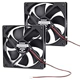 GUIANDJING 12025 Cooling Fan 120mm x 120mm x 25mm DC 12V 2Pcs Dual Ball Bearings Brushless 2Pin XH2.54 2700RPM