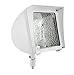 RAB Lighting FX100W High Pressure Sodium Flex Floodlight with 1/2" Heavy Duty Swivel Arm, ED17 Type, Aluminum, 100W Power, 9500 Lumens, 120V, R-HPF Ballast, White