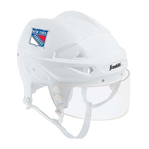 Franklin Sports New York Rangers Mini Player Helmet - White Helmet w Player Number Stickers - Great for Autographs - NHL Official Licensed Product