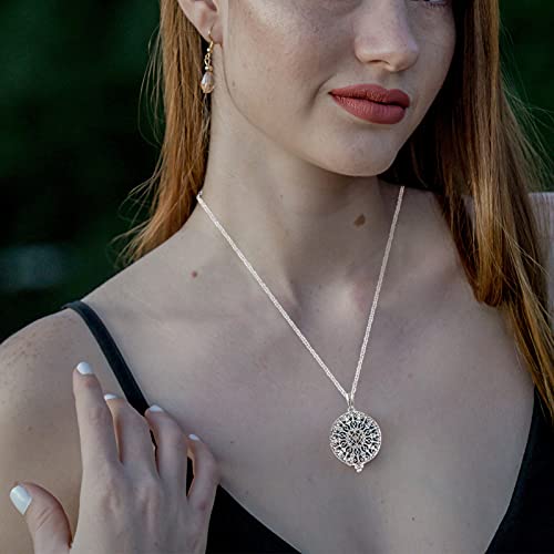 EXCEART 3Pcs Colar Difusor de Aromaterapia Óleo Essencial Colar de Perfume Colar de Pingente Medalhã