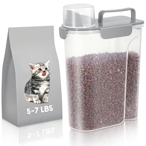 LEAWALK 5L-Gray Futterbehälter für Hunde und Katzen