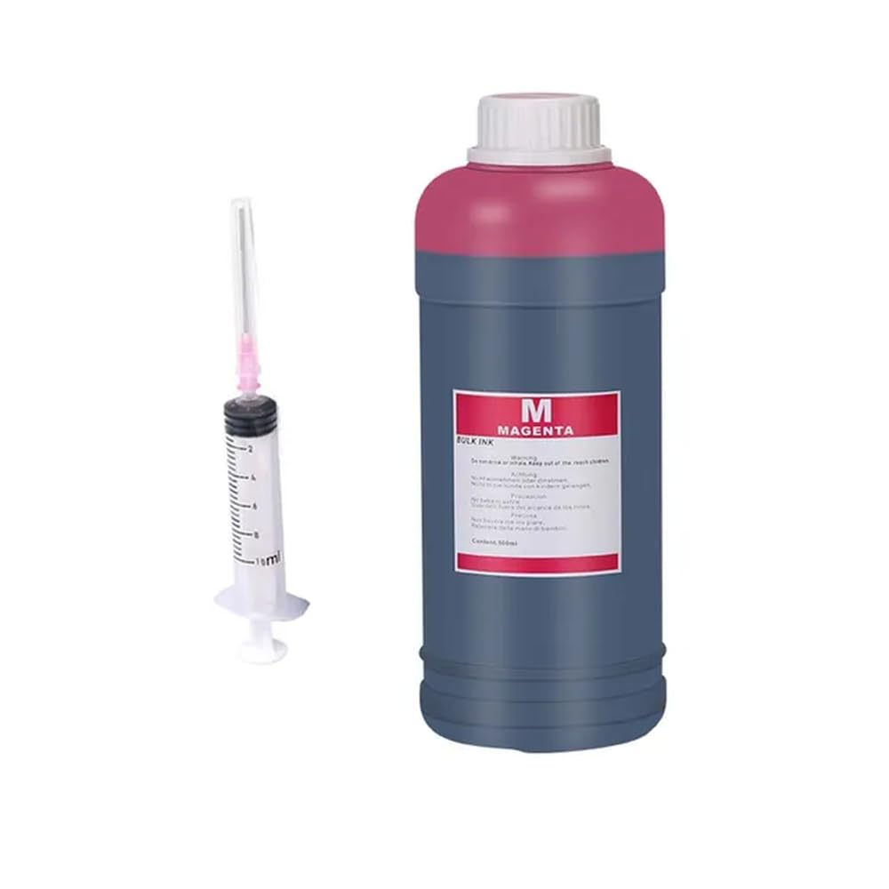 Kit di ricarica universale da 500 ml per stampanti a getto d'inchiostro compatibile con varie marche, tra cui cartucce d'inchiostro CISS(500ML-M)
