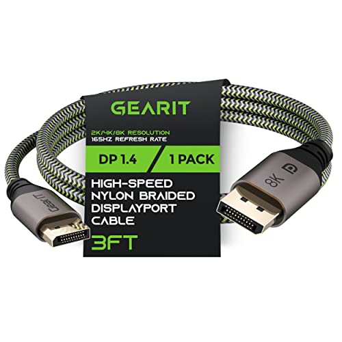 Cable DisplayPort 1.4 8K 4K 144Hz 2K 165Hz para tarjeta gráfica de PC gaming de 1m