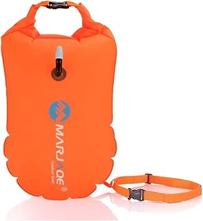 Swim Buoy,PVC Inflatable Safety Swim Buoy,Tow Floats For Open Water Swimming,Outdoor Swim Float,Tow Air Float,Swim Bubble Highly Visible for Snorkeling Water Sports Safety Accessories