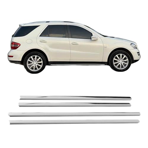 OMAC Window Molding Trim Streamer for Mercedes M Class W164 2005-2011 S. Steel 4X