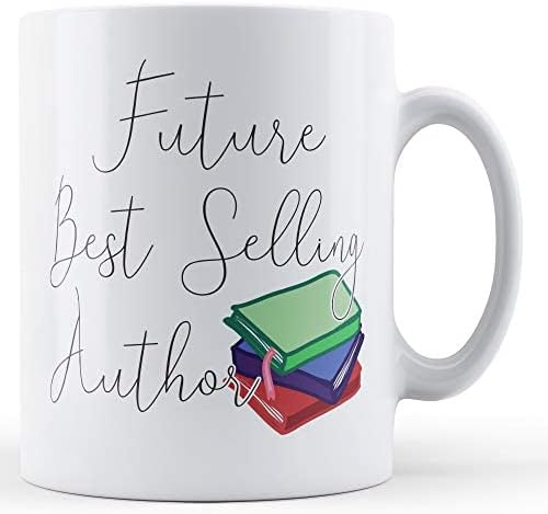 Finger prints - Future Best Author - Printed Mug, Ceramic, 11fl.oz.