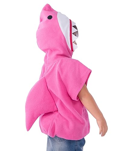 haikyuu Kid Shark Costume Grey Pink Yellow Blue Fish Hoodie Boy Girl Halloween Birthday Party Dress Up (pink Small)