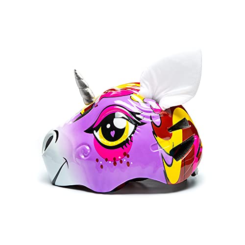 Unicorn Toddler and Kids Bike Helmet Adjustable and Multi-Sport for Child Boys and Girls.for Bicycle Skateboard Skating Scooter Helmet with Rear Light