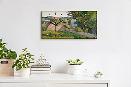 Horloge sur Toile sans Tic Tac Image Art Mural Silencieux pour Dormir