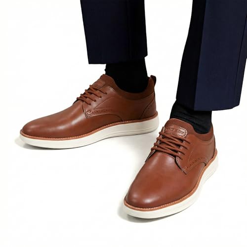 Image of Men's Dress Sneakers Oxfords Shoes Business Wingtip Casual Walking Brogue Shoes