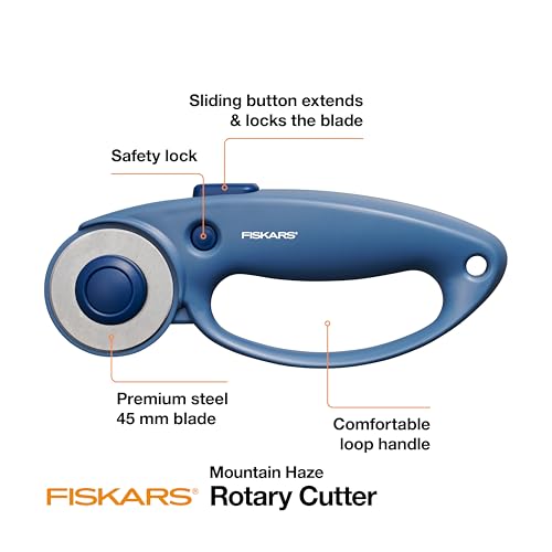image for Fiskars Loop Rotary Cutter, Explore Collection Mountain Haze, Precisio