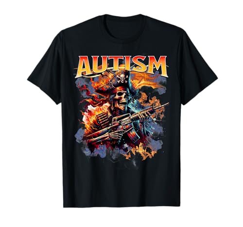 Autismo Esqueleto Meme Tismo Esqueleto Autista Autismo Humor Camiseta